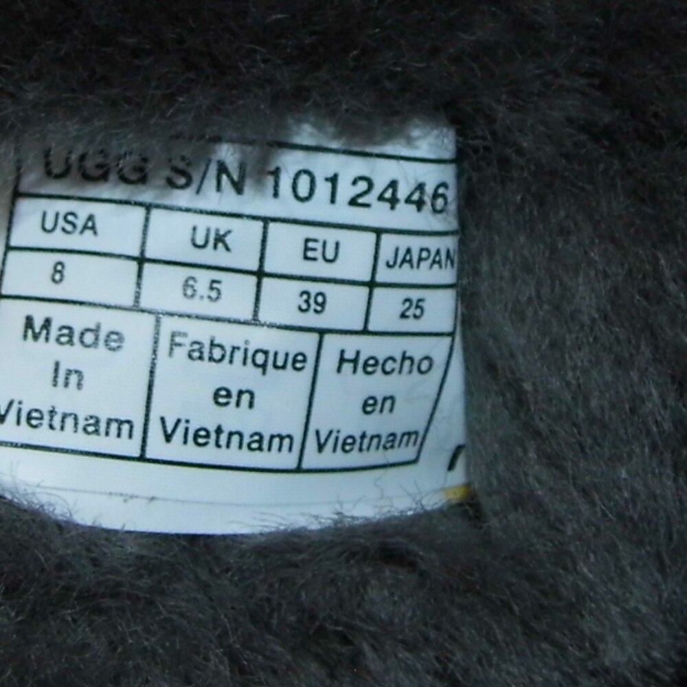 UGG Nash Buckle Grey Suede/Sheepskin Boots Womens Size 8 - Picture 9 of 9